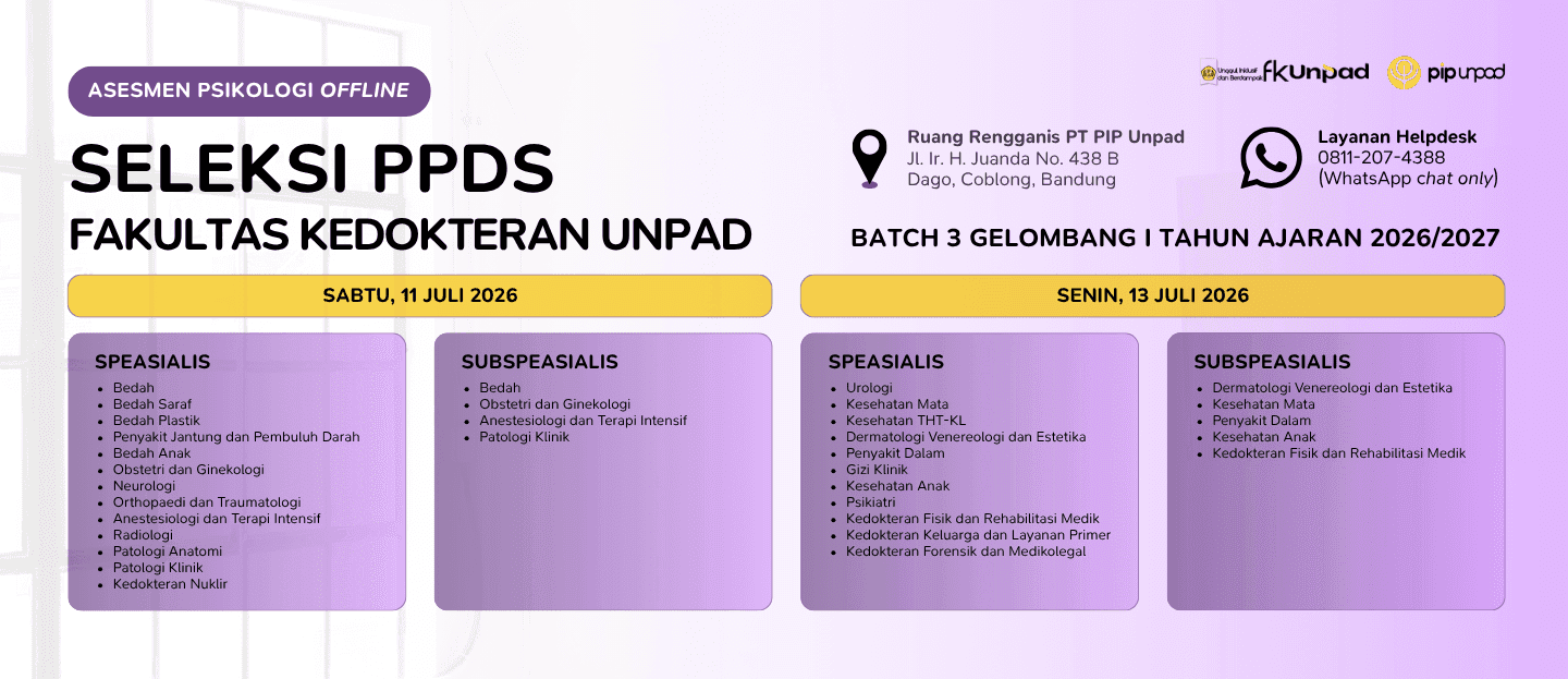 Pendaftaran Seleksi PPDS FK Unpad