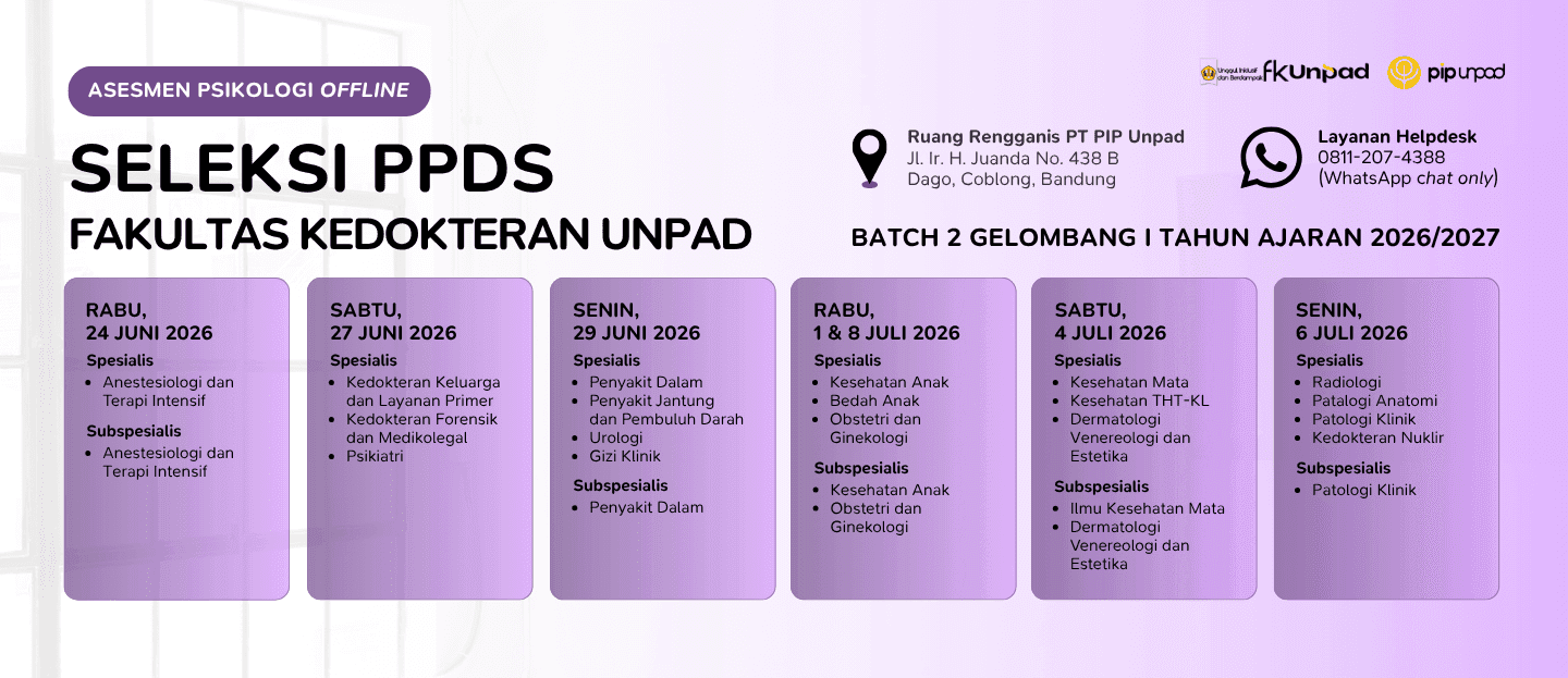 Pendaftaran Seleksi PPDS FK Unpad