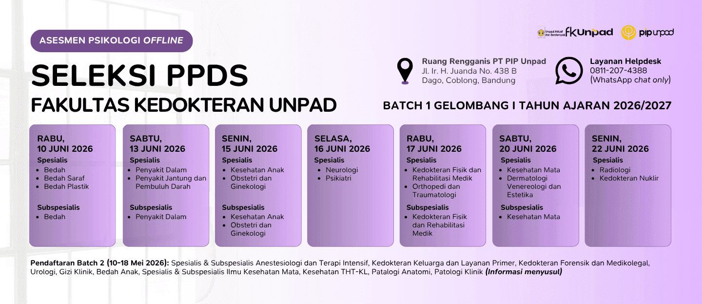 Pendaftaran Seleksi PPDS FK Unpad